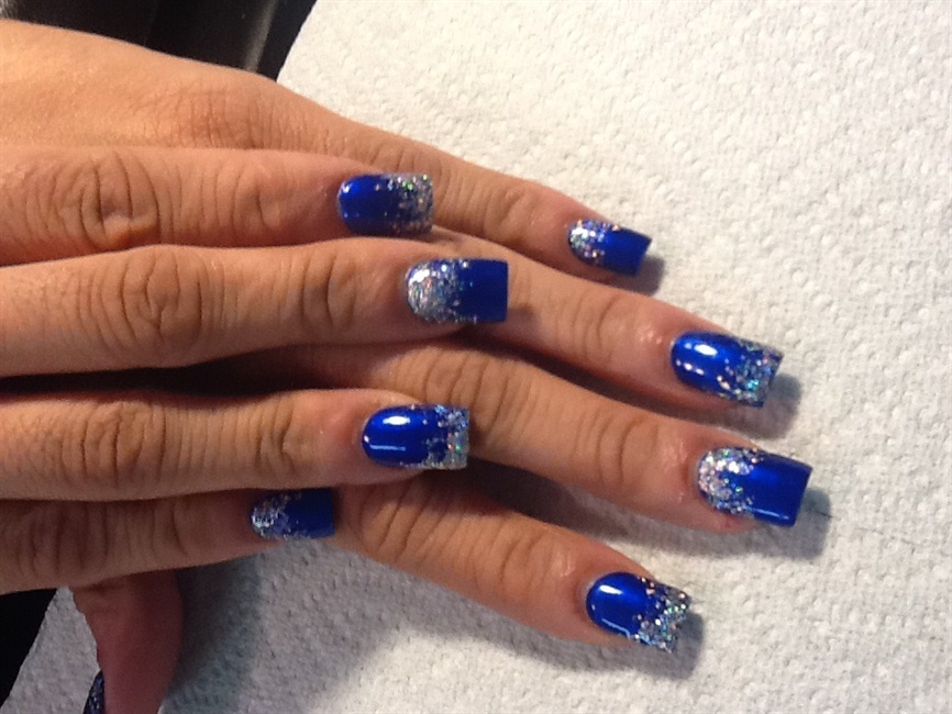 Electric blue - Nail Art Gallery