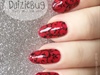 Red Swirl Nails