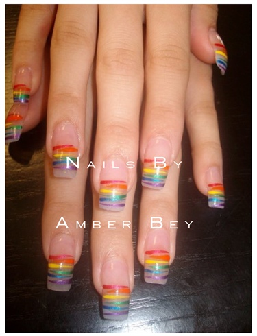 gay pride nails male