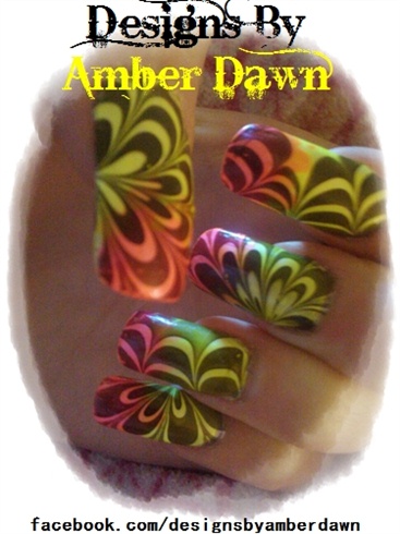 Neon Water Marble