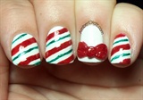 Candy Cane and Bow accent