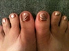 Bronze &amp; silver toes