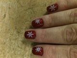Simple red &amp; snowflakes