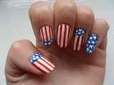 American flag nails