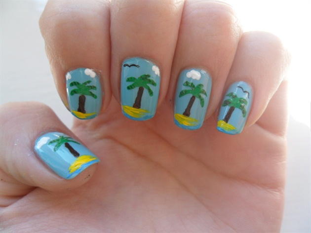 Palm Tree nails
