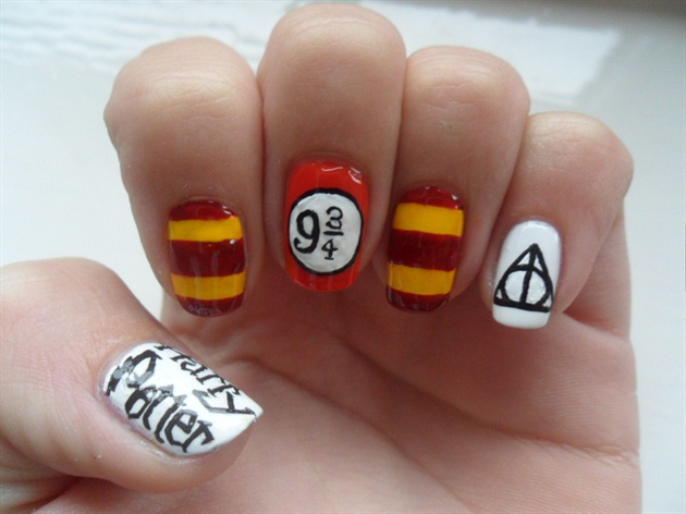 Harry Potter nails by AmberYoung
