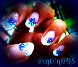 Floral Mania-- French Blue