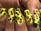 bright and colourful nail art