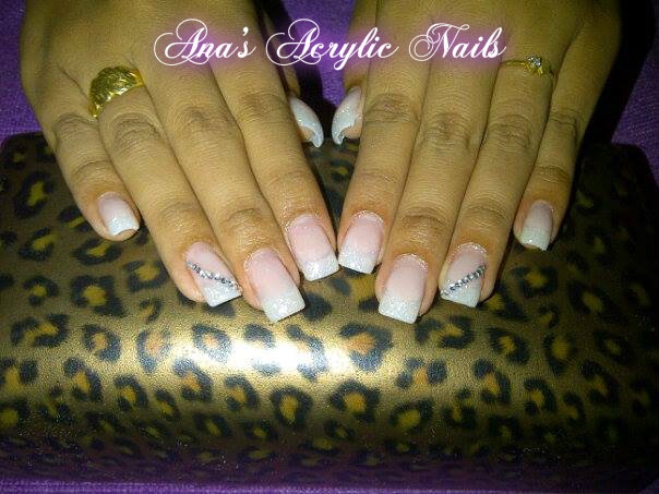 cover pink-white glitter and stones