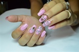 swarovski pink nails