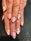 Pink Flower Nail