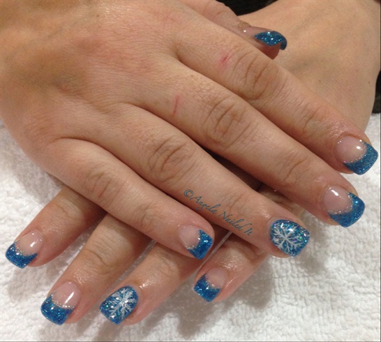Blue With Snowflakes 