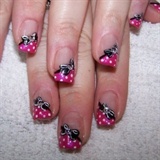 dotting with black bows