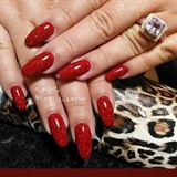 Red SNS Nails !