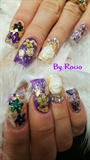 Encapsulated Nails With 3D Flowers ! 