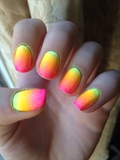 Sunset Ombre Nails 