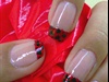 Red and Black French Tip