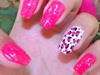 Glamurous Pink and White Leopard