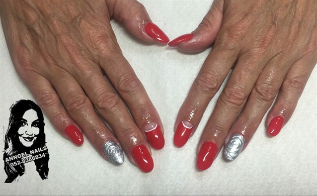 red refill with emi gel color 