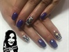 blue gel nails