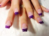 Simple Purple Tips With White Lines
