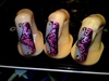 Pink and purple nail art design
