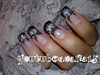 black and gray nail art design