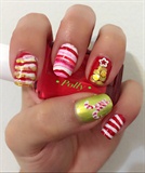 Candy Canes Nails 