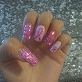 breast cancer nails
