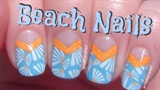 Summer Beach Nails (optional stamping)