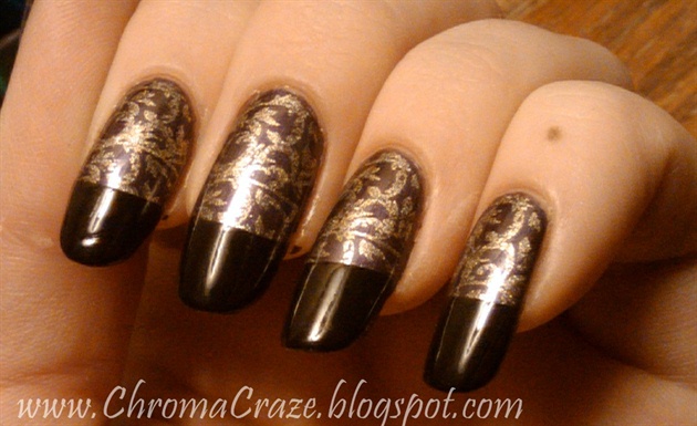 Black French and Stamping