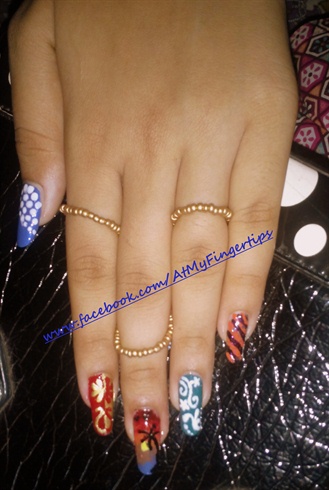 Multi themed nails