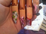 gel with nail art