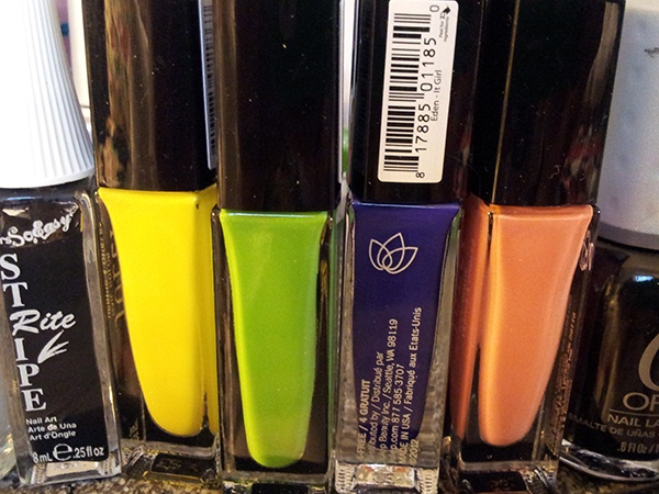 choose your colors...I am using Julep nail colors.