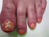 ORANGY BLING TOES