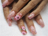 3D PINK FLOWERS