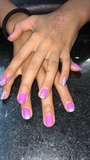 Pink Holographic Tips