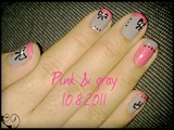 Pink and gray
