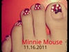 minnie mouse toenails