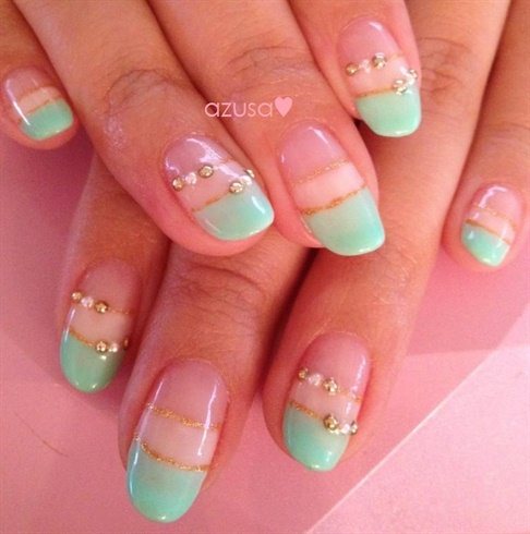 tiffany blue double french❤