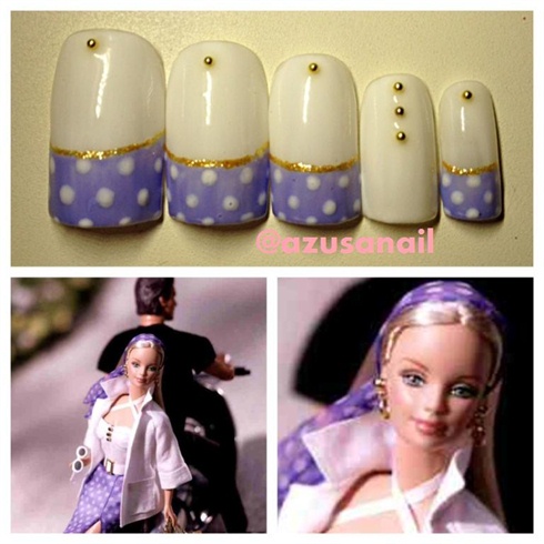 Summer in Rome Barbie Doll nail❤