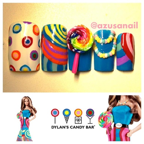 Dylan&#39;s Candy Bar Barbie nail❤