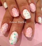 polka dots with flowers
