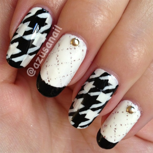 houndstooth nails by azusa