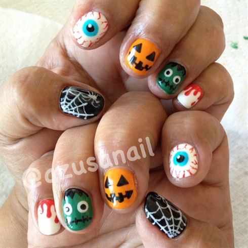 Halloween nails♡