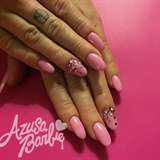 Pink With Rhinestone Ombr&#233; 