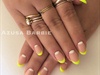 Neon French Nails