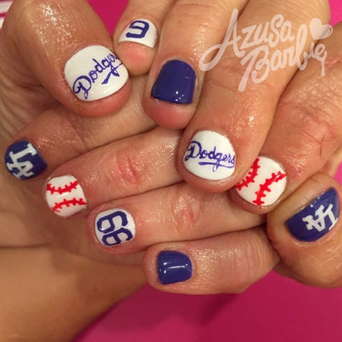 Dodgers Nails