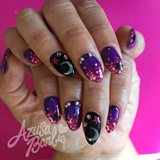 Pink And Purple With Glitter