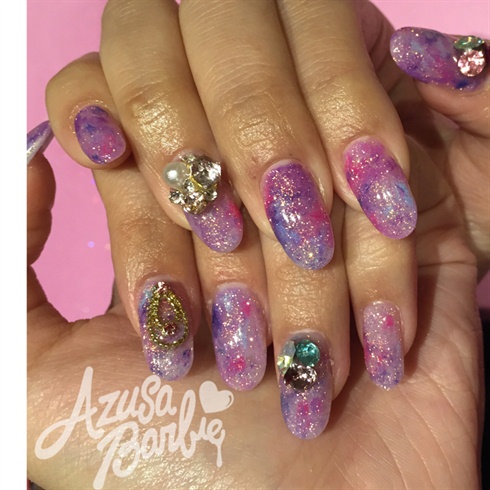cute purple nails